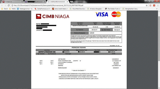 Cimb tidak fair!! Ga mau lagi lah pakai cc cimb