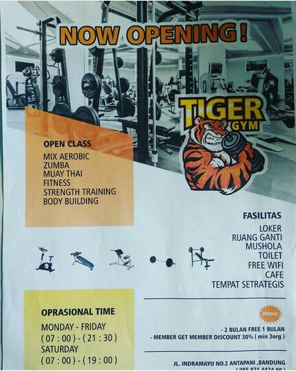 Now Open Tiger Gym Antapani Bandung Kaskus