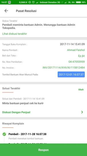 Karena belum ada tanggapan dari abang gojek dan tokped 
