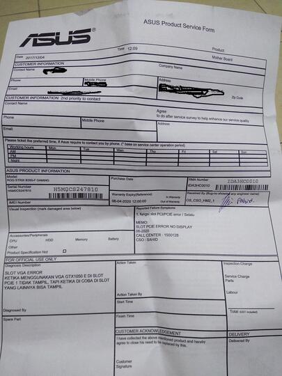 Kecewa berat dengan Kualitas layanan Purna Jual PT. eMD dan Asus Indonesia