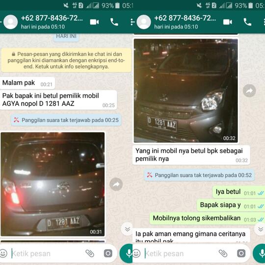 HELP Penggelapan Mobil Toyota Agya D1281AAZ