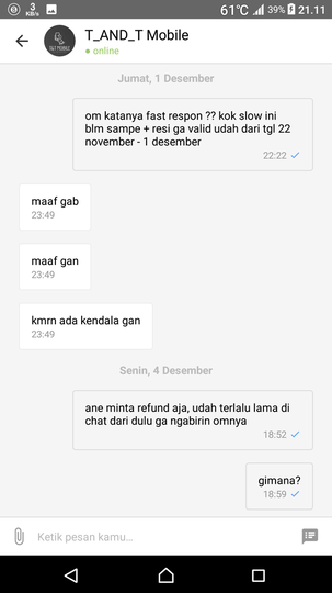 ketidak profesionalan BUKALAPAK