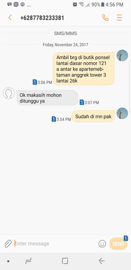Barang dibawa kabur gosend