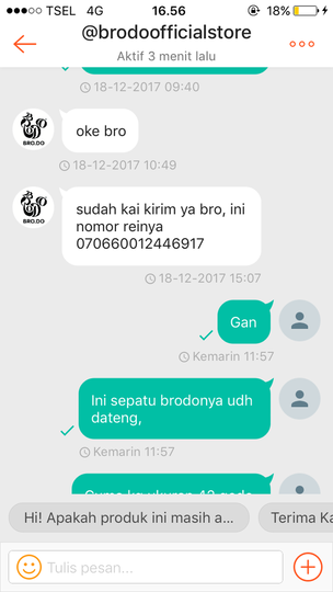 Kecewa dengan admin brodo di shopee 