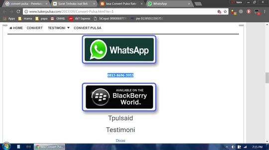 HATI HATI WWW.TUKERPULSA.COM PENIPUAN 081386963953 087788162198