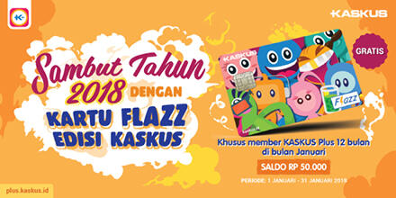 Sambut Tahun Baru dengan Kartu Flazz KASKUS , Gratis Gan!