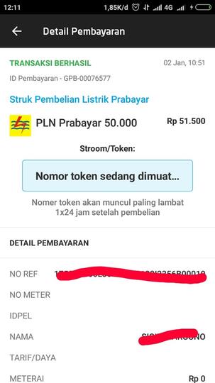 Pikir pikir lagi deh kalo mau beli token listrik di Gojek