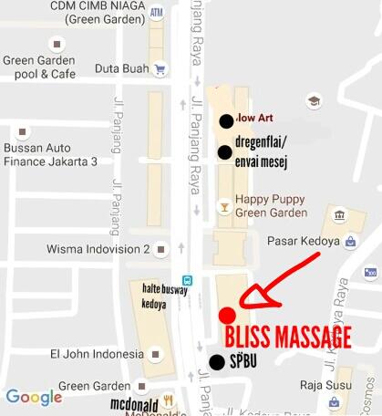 *NEW* BLISS MASSAGE (BM+BJ) GREENGARDEN, DEPAN HALTE BUSWAY KEDOYA, JAKARTA BRT - Part 1