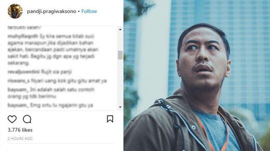 Pandji Pragiwaksono Lagi-Lagi Kembali Dihujat Netizen di Media Sosial!