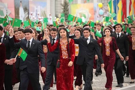 Turkmenistan Kota Terputih Di Dunia Dan Juga Gadisnya Putih - Putih.