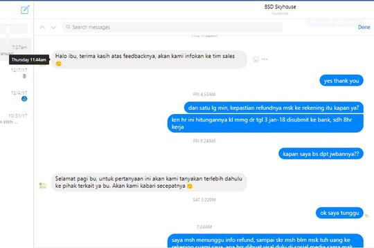 REFUND SKY HOUSE BSD DIPERSULIT!