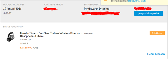 BLIBLI customer service yang jelek, dan masalah yang ga ada solusi nya