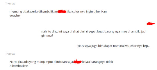 BLIBLI customer service yang jelek, dan masalah yang ga ada solusi nya