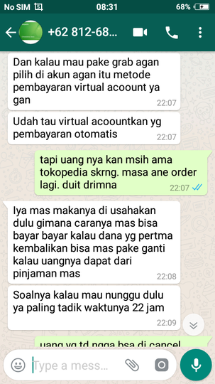 Penipuan di tokopedia, solusi tidak membantu