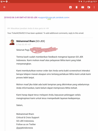 KELAKUAN MESUM DRIVER GOJEK. BANTU ANE GAN AGAR ORANG INI DIBERIKAN SANKSI