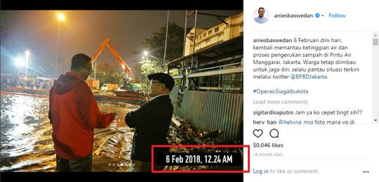 Viral! Foto Anies Baswedan Sidak Banjir Penuh Kejanggalan