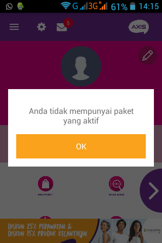 Balasan Dari Axis Rampok Pulsa Daftar Paket Internet Gagal
