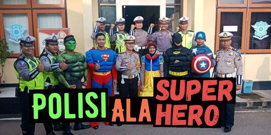 Polisi Ala Superhero, Pahlawan Membela Keselamatan Berkendara