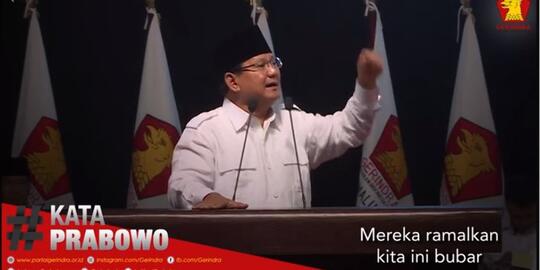 Prabowo Subianto: Indonesia bubar 2030?