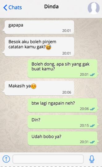 5 Chat dari Gebetan yang Menandakan Kalau Dia Gak Tertarik Sama Kamu