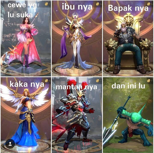 Kumpulan Meme Arena of Valor yang kocak abis