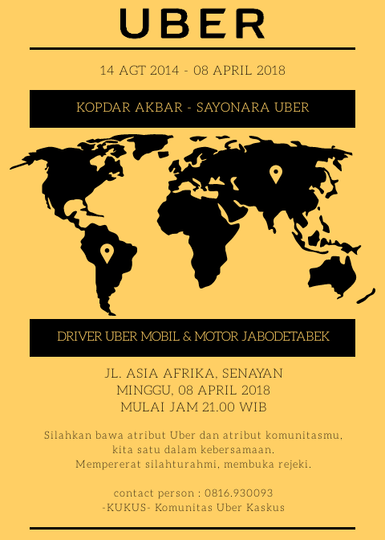 Kopdar Sayonara Uber - Komunitas Uber Kaskus (KUKUS)