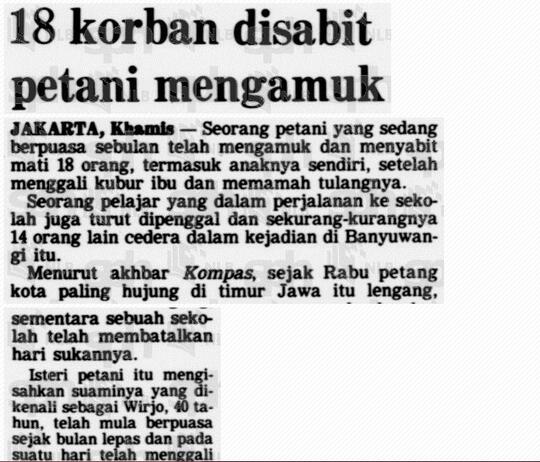 Pembantaian Banjarsari - Banyuwangi