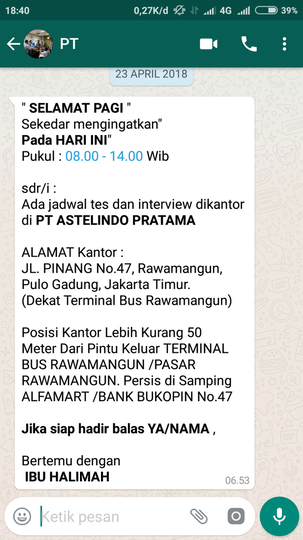 Hati Hati Bagi Pelamar Kerja Yg Dipanggil Interview Kerja Di Pt Ini Gedung 17 Page 18 Kaskus