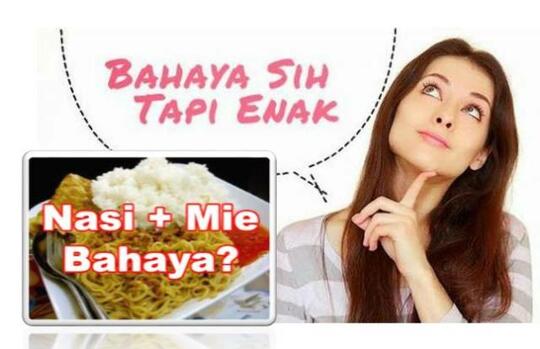 Sempat Viral, Benarkah Makan Mie Campur Nasi Menimbulkan Penyakit Mematikan?