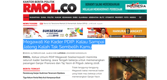 (Sembelih Lagi) Megawati Ancam Sembelih Pengurus PDIP jika Kalah di Jateng