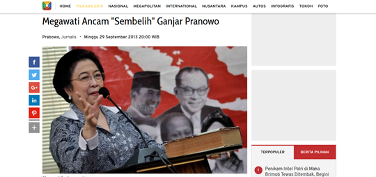 (Sembelih Lagi) Megawati Ancam Sembelih Pengurus PDIP jika Kalah di Jateng