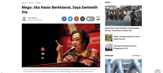 (Sembelih Lagi) Megawati Ancam Sembelih Pengurus PDIP jika Kalah di Jateng