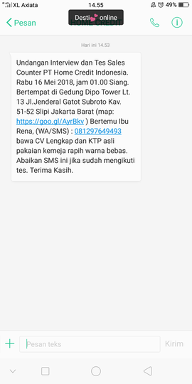 Lowongan Spgspbspv Home Credit Indonesiagratis Kaskus