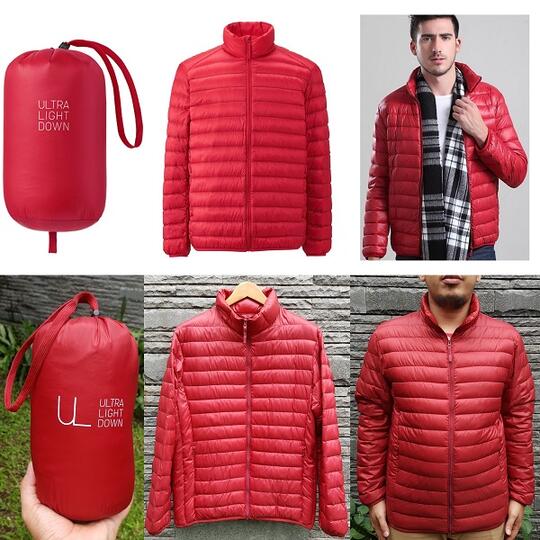 JAKET UNIQLO BULU ANGSA ULTRA LIGHT DOWN ULD/PARKA/HOODIE OUTDOOR JACKET BULANG COWOK