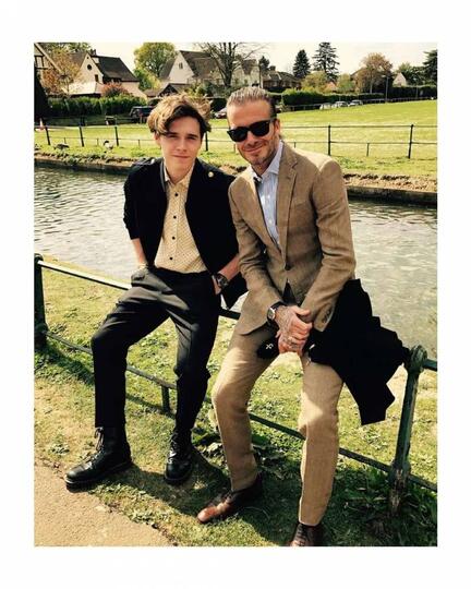 Bapak Rasa Sohib, Potret Keakraban David dan Brooklyn Beckham Ini Bikin Iri!