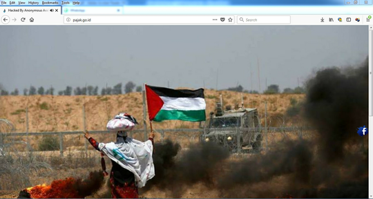 Website Dirjen Pajak Diretas Tadi Malam Oleh Anonymous Arabe