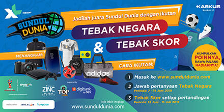 Menangkan Berbagi Hadiah dengan Jadi Juara SUNDUL DUNIA!