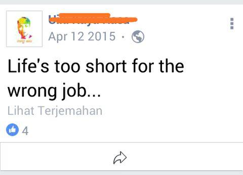 Status Sosmed Masa Lalu