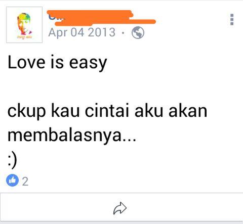 Status Sosmed Masa Lalu