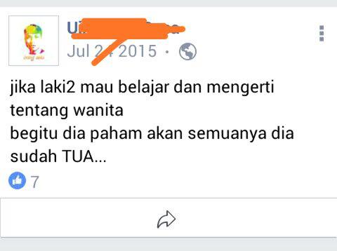 Status Sosmed Masa Lalu