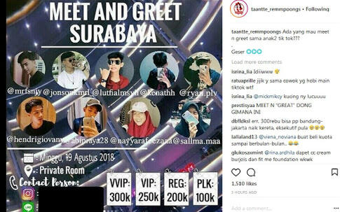 Bocah TIKTOK, Meet and Greet dan Segala "Kreatifitasnya". (SURAM!) 