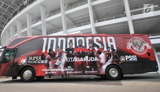 Akhirnya Timnas Indonesia Punya Bus Baru