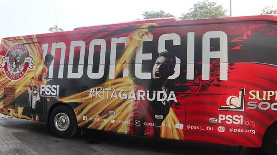 Akhirnya Timnas Indonesia Punya Bus Baru