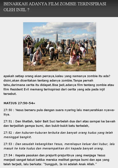 Balasan Dari Zombie Sang Pahlawan Islam Dari Brasil Kaskus