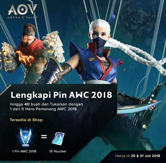 Dapet hadiah motor Nmax!! cek ID AOV agan dimari.