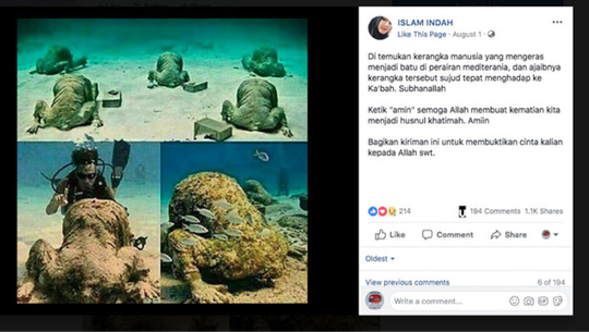 Patung kok Disebut Kerangka Manusia