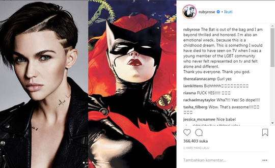 FILM SERIES BATWOMAN AKAN DIPERANKAN OLEH AKTRIS LESBIAN