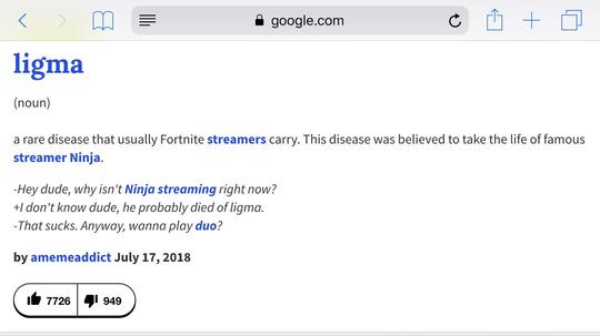 Ligma, Jokes Yang Lagi Viral