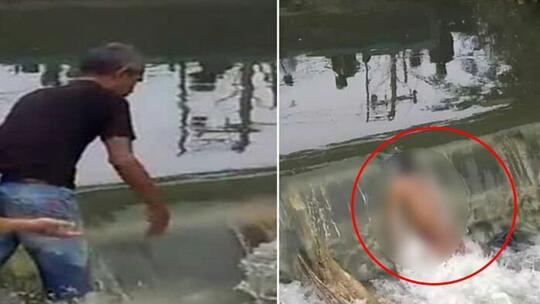 Dikira Mayat Tersangkut di Aliran Sungai, Usut Punya Usut Ehh Ternyata