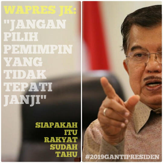 JK tolak tawaran Jokowi jadi ketua tim pemenangan